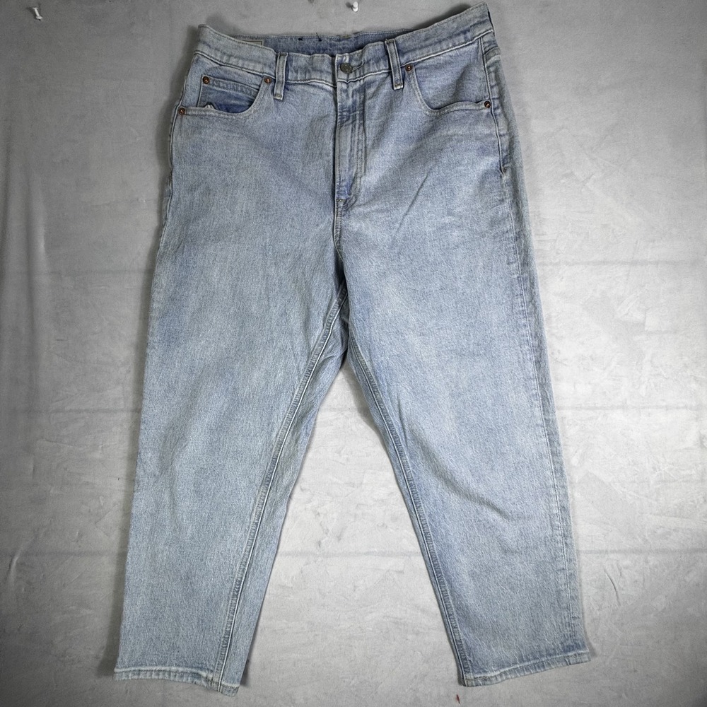 Gap Womens Mom Jeans Light Blue Denim High Rise 5-Pocket Everyday 31/12S